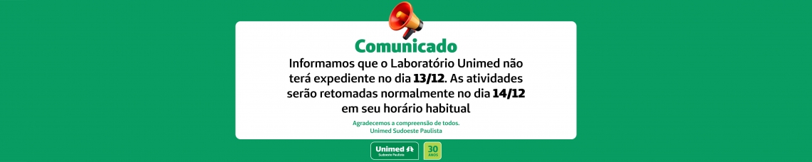 Comunicado Laboratório
