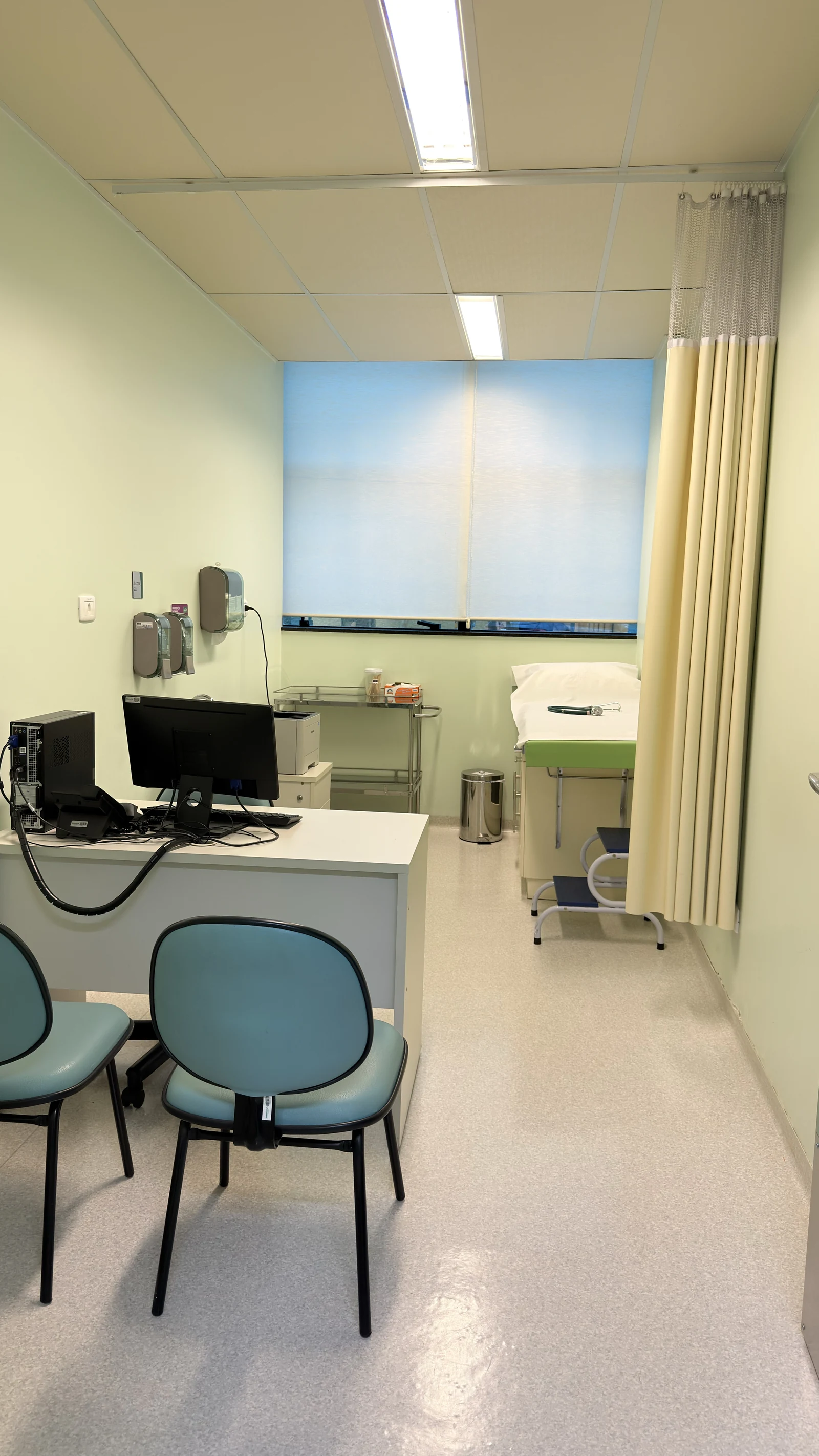 Consultório médico do setor de Oncologia do Hospital Unimed Itapeva